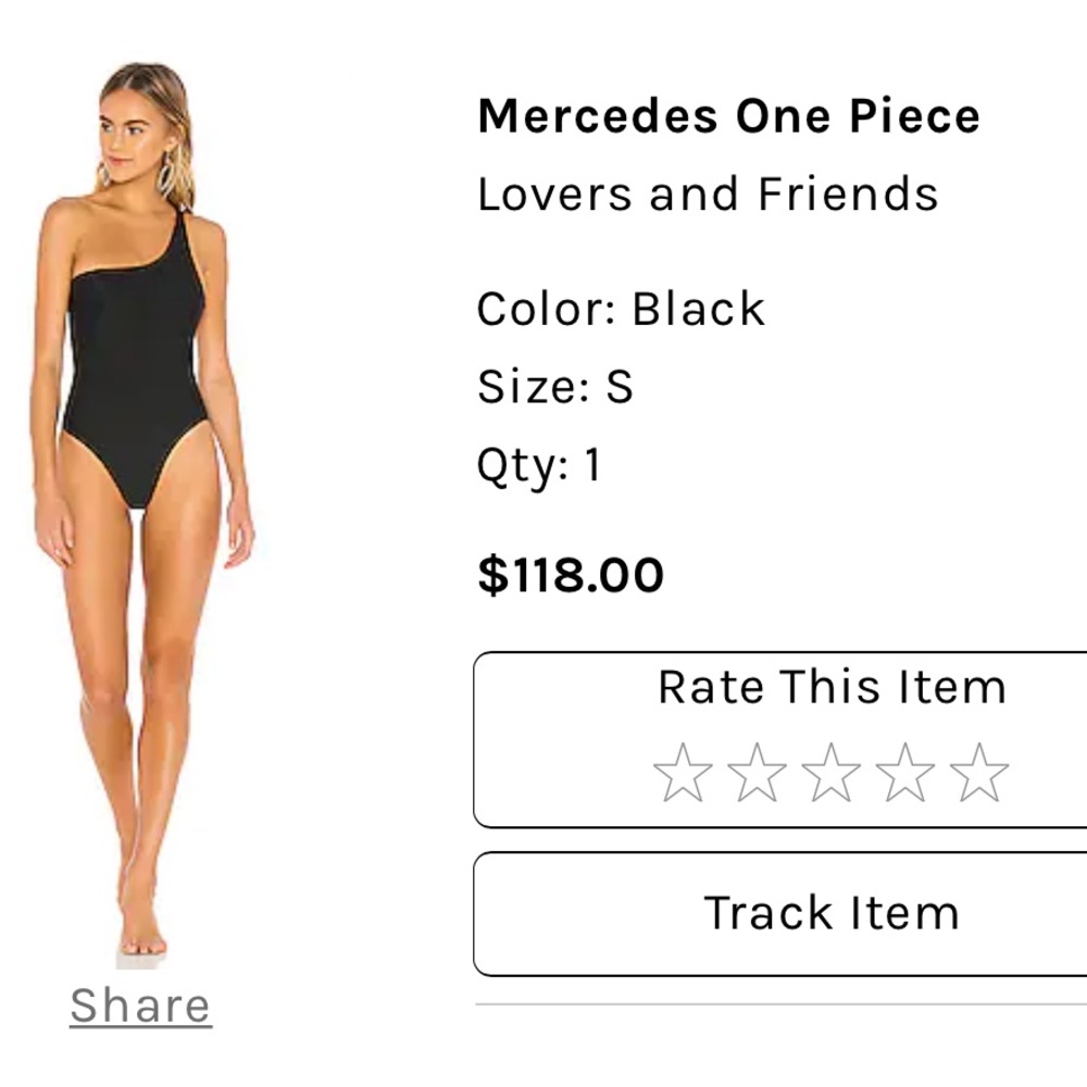 Lovers & Friends one shoulder swimsuit